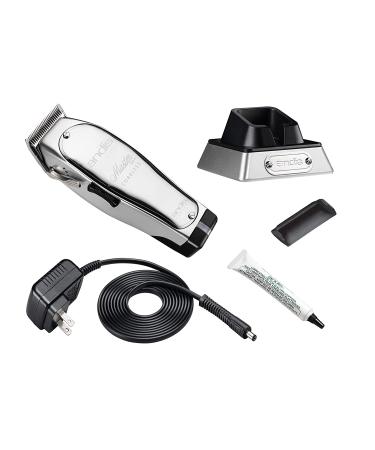Andis 12470 Professional Master Trimmer - Corded/Cordless Adjustable Blade Clipper for Hair & Beard, Chrome/Silver - 5pc Set - Buy Online on GoSupps.com