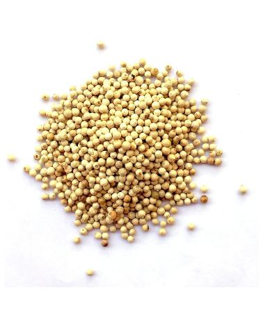 Organic Premium Grade White Peppercorn - Aromatic Superfood for Cooking & BBQ | 3.5 oz / 100 g - Buy Online on GoSupps.com