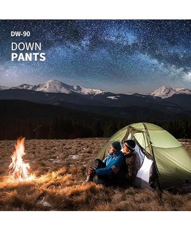 Naturehike Down Pants Men's Women's Puffy Pants Winter Warm Outdoor Men Women Ski Snow Pants Camping Hiking Pants - Black With Pocket - S - Buy Online on GoSupps.com