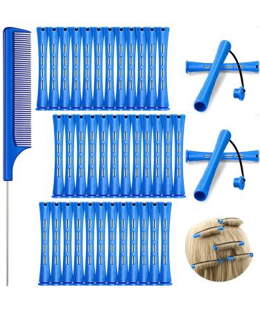 36 Pieces Cold Wave Rod Hair Perm Rods Hair Rollers Perming Rods Curlers with Steel Rat Tail Comb for Hairdressing Styling (Blue 0.35 Inch) 37 Piece Set Blue - Buy Online on GoSupps.com