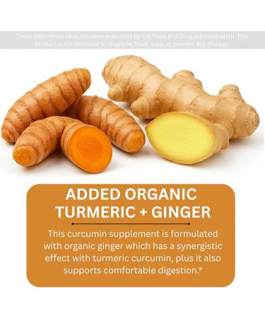 AlturaWise 4 in 1 Organic Turmeric Capsules High Strength and Black Pepper with Active Curcumin with Ginger 1500mg - Advanced Tumeric - Each 90 Veg Capsule is Organic (3 Capsules per Serving) - Buy Online on GoSupps.com