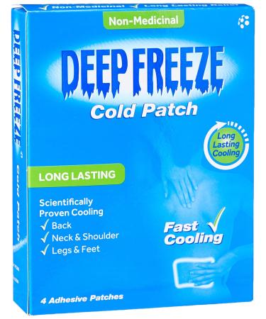 Deep Well Patch Freeze Cold Patches Cooling Therapy for Sprains Strains & Muscle Pain - 4