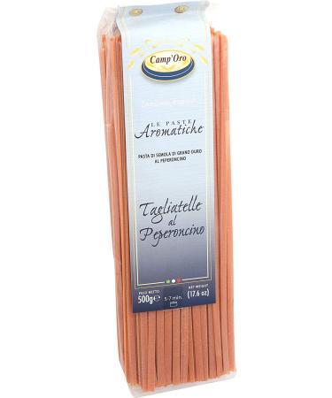 Camp'Oro Le Aromatiche Red Chili Pepper Tagliatelle Italian Pasta - 17.6 Ounce - Buy Online on GoSupps.com