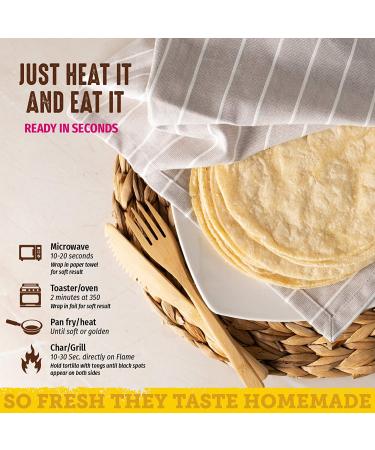 Del Campo 6 Inch Soft Corn Tortillas - Gluten Free, Authentic Mexican Food - Ideal for Wraps, Tacos, Quesadillas & Burritos - Kosher - 8lb Case (Pack of 8) - Buy Online on GoSupps.com