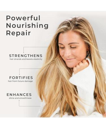 CIBU Repair Strengthening Hair Mask | Deep Conditioning & Hydrating Treatment for All Hair Types | Keratin & Almond Moisture | 12 Ounces - Buy Online on GoSupps.com