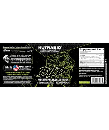 NutraBio Unbound BYLD - Natural Muscle Builder for Men Support Muscle Growth Recovery and Strength - 30 Servings - 60 Capsules - Buy Online on GoSupps.com