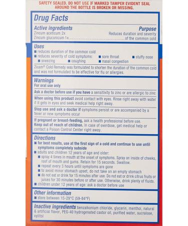 Zicam Cold Plus Oral Mist 1.0 fl oz - Buy Online on GoSupps.com