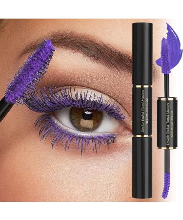 Volumizing Mascara Makeup Volumizing Lengthening Waterproof for Wedding Party Night Out Halloween Ball Double Head Lilac - Buy Online on GoSupps.com