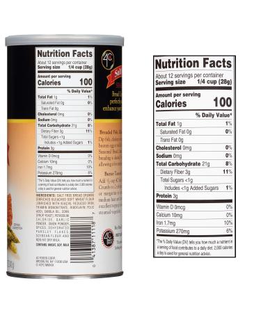 Salt Free Seasoned Bread Crumbs - 36oz Value Pack | Premium Gluten Free & Regular | Flavorful & Crunchy | 4C Brand - Buy Online on GoSupps.com