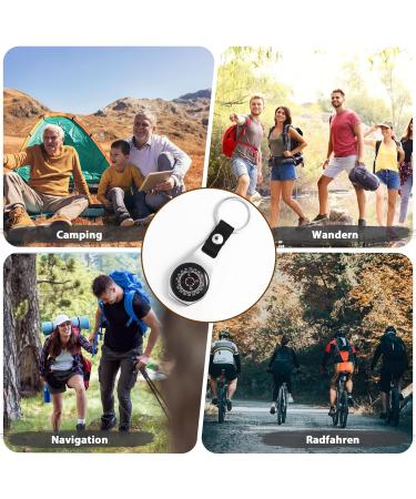 Portable Vintage Waterproof Pocket Compass | Mini Key Trailer Navigation Tool for Outdoor Adventures - Buy Online on GoSupps.com