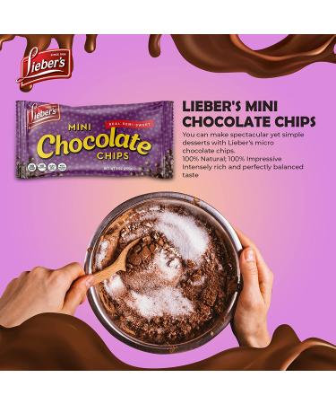Lieber's Real Semi Sweet Mini Chocolate Chips 9 Oz (Pack of 3) - Certified Kosher Baking Chips for Cookies, Cakes, Muffins and More - Buy Online on GoSupps.com
