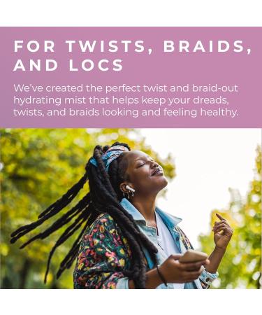 African Afro Locs and Twist Hydrating Hair Mist Refresher Hair Spray for Dreadlocks Twists and Braids All Natural Hair Moisturizer No Sulfate Cruelty-Free 8 Fl Oz - Buy Online on GoSupps.com