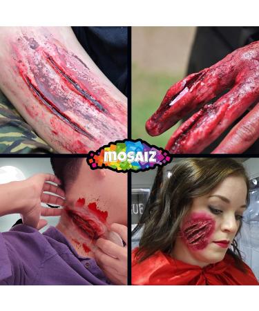 Buy SFX Makeup Kit - Complete Special Effects Makeup with Fake Blood Scar Wax & Sponges for Ultimate Zombie Looks - Buy Online on GoSupps.com