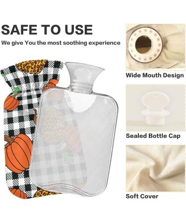 BPA-Free Leopard Pumpkin Hot Water Bottle - 2L Large Cover for Pain Relief & Therapy - Buy Online on GoSupps.com
