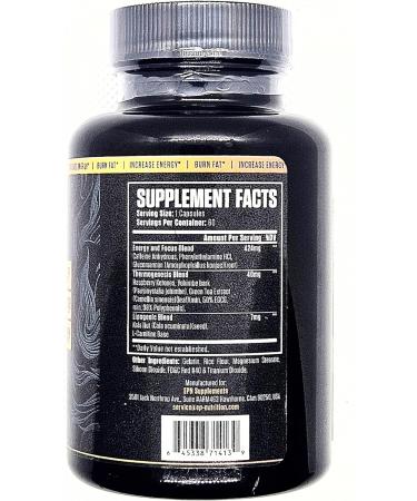 1080p Thermogenic Energy Burn - #1 Rated Energy & Pre Workout for Men & Women - Supports Healthy Metabolism - With L-Carnitine  Yohimbe Bark  Green Tea  Caffeine - 120 Servings - Buy Online on GoSupps.com