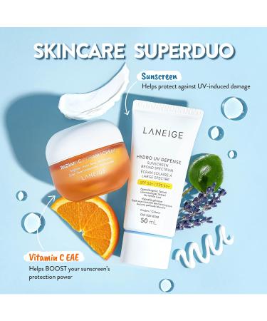 LANEIGE Hydro UV Defense SPF 50+: Lightweight Daily Non-Greasy Sunscreen for UVA & UVB Protection - Buy Online on GoSupps.com