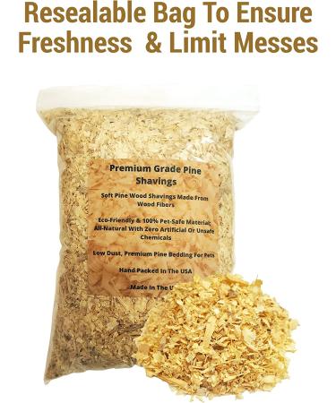 Wood Smith USA Premium Pine Bedding - 4 Quart | Dust Free & Natural | Ideal for Animal Bedding | Controls Odor - Buy Online on GoSupps.com