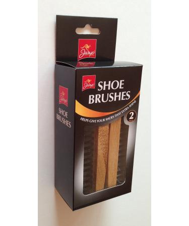 JUMP Shoe Polishing Brushes Wood Brown M
