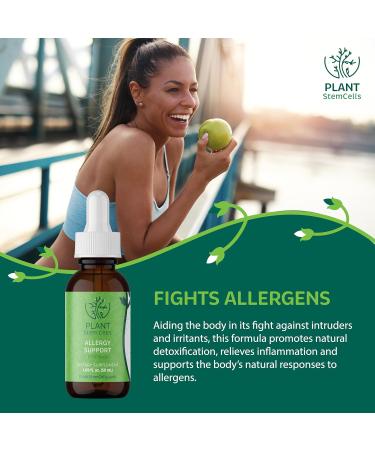 Plant Stem Cells Gemmotherapy Embryonic Allergy Support for Men & Women | Beech Black Currant Birch Hornbeam Eyebright Propolis & Quince | Immune Boost Respiratory Relief Throat Soothing - Buy Online on GoSupps.com