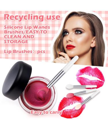 Colorful Reusable Silicone Lip Brushes for Lipstick and Makeup (3pcs) - Buy Online on GoSupps.com