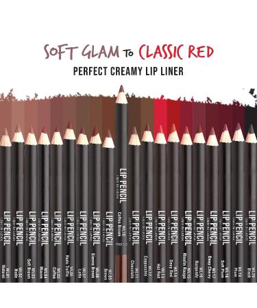 kiss new york Professional Slim Lip Pencil Creamy Soft Liner in Coffee Brown - Long-Lasting Natural Lip Makeup | Water-Resistant Lip Crayon - Buy Online on GoSupps.com