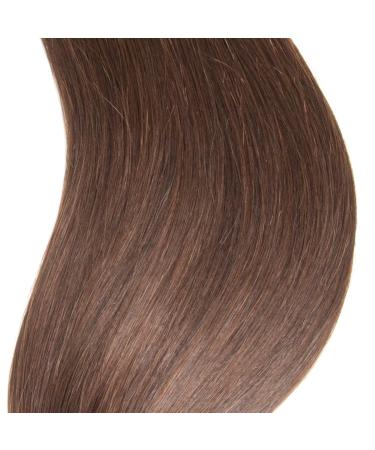 25 x 1.0g Indian Remy Hair Extensions U-Tip Keratin Bond 45 cm #02 Dark Brown - 100% Real Hair Strands - Buy Online on GoSupps.com