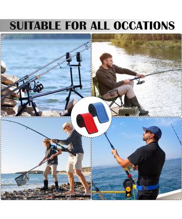 Ruijie 10-Piece Fishing Rod Straps Set - Elastic Rod Belts in 5 Colors for Fishing Rods Badminton Rackets & Golf Clubs - Buy Online on GoSupps.com