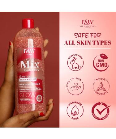 FAIR & WHITE MIX Exfoliating Shower Gel 940ml - Buy Online on GoSupps.com