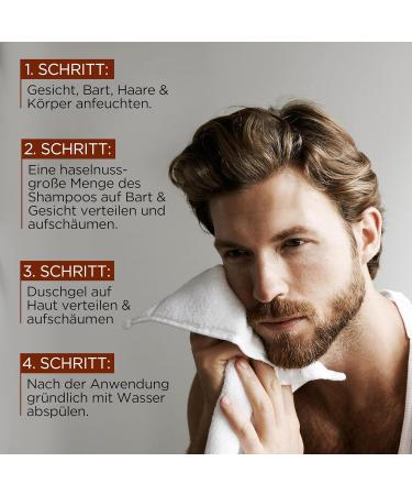 L'Or al Men Expert Barber Club Shower Gel - 2 Pack 400ml | Body Hair & Beard Cleanser with Cedar Wood Fragrance | 24-Hour Freshness - Buy Online on GoSupps.com