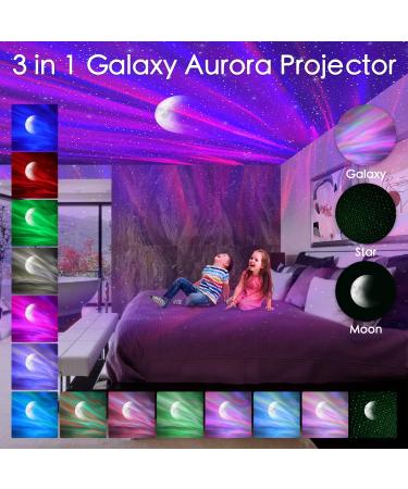 iBell LED Star Projector Night Light | 3-in-1 Aurora Galaxy Light with White Noise, Timer & Remote Control - Perfect for Bedroom, Kids, Adults, Gifts, Parties | Sensory Lights for Room Decor - Buy Online on GoSupps.com