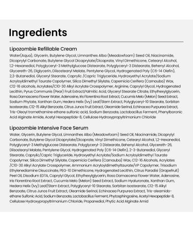 StayUth Anti-Aging & Hydration Duo Set: Wrinkle Spot Treatment Serum (15 ml / 0.5 fl oz) + Lipozombie Refillable Cream (50 ml / 1.7 fl oz) | Korean Skincare with Peptides Niacinamide Ceramide & Pate - Buy Online on GoSupps.com