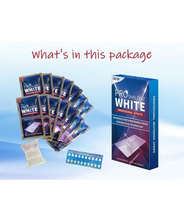 Pro White Teeth Whitening Strips | 14 Treatments | Professional Tooth Stain Remover | Enamel Safe - Buy Online on GoSupps.com