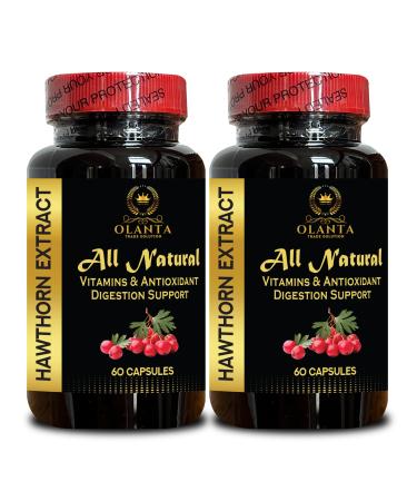 OLANTA TRADE SOLUTION Antioxidant-Rich Herbal Supplement Herbal Antioxidant & Plant-Based Wellness Support Daily Immunity Formula Gluten-Free Non-GMO 2 Bottles 120 Capsules