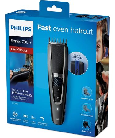 Philips HC7650/15 Hair Clipper Series 7000 - 28 Length Settings 3 Attachments & Professional Haircut Set - Buy Online on GoSupps.com