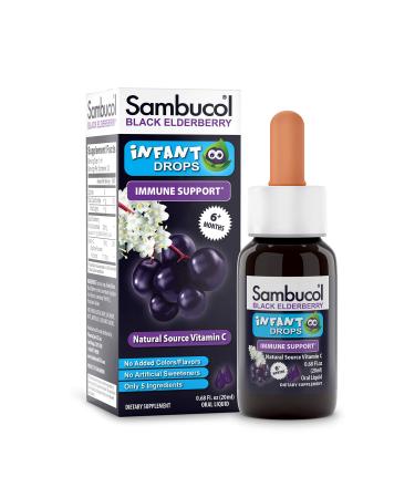 Sambucol Black Elderberry Infant Drops 6+ Months 0.68 fl oz ( 20 ml)
