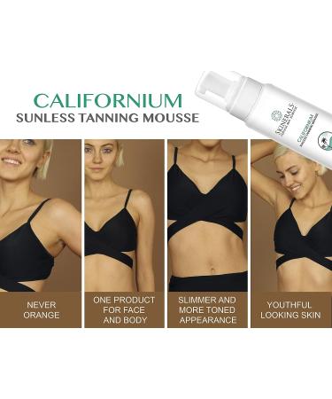 Skinerals Californium Self Tanner Mousse with Application Mitt - Natural Sunless Tanning Solution - Buy Online on GoSupps.com