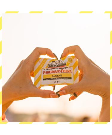 Fisherman's Friend Lemon & Menthol 3-Pack - Sugar-Free Vegan Candies for Fresh Breath (75g) - Buy Online on GoSupps.com