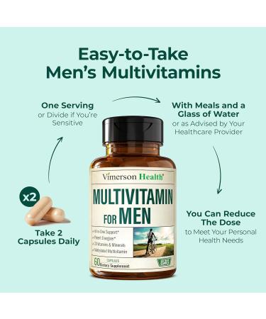 Vimerson Health Men's Multivitamins - Daily Energy & Performance Support with Essential Vitamins & Minerals - Buy Online on GoSupps.com