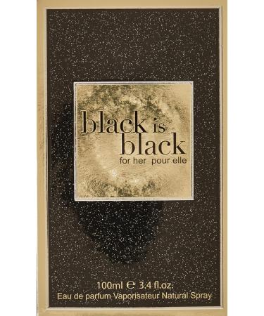 Nu Parfums Black is Black By Nuparfums for Women - 3.4 Oz Edp Spray 3.4 Oz - Buy Online on GoSupps.com