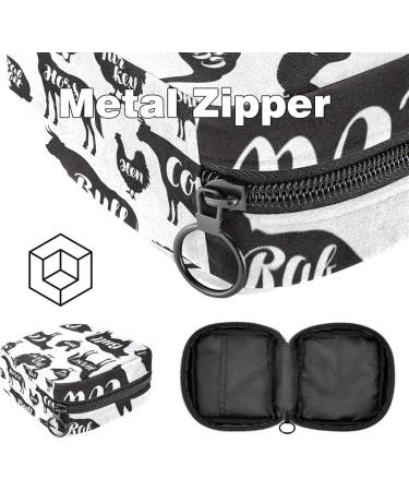 Shop Women's Binding-Up Bags: Farm Animals Silhouette Storage for Menstrual Needs | Multi-Zip Pocket Design - Buy Online on GoSupps.com