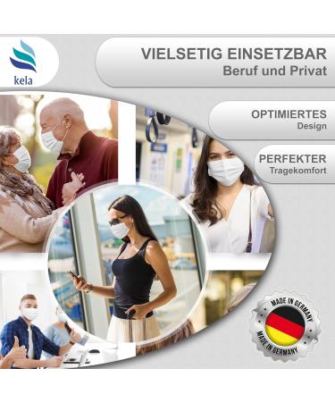 Kela OP Mask - 50x Medical Masks | Made in Germany | Oeko-Tex Certified | Premium Disposable Respiratory Protection | MNS Type IIR - Buy Online on GoSupps.com