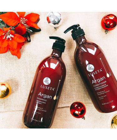Luseta Argan Oil Moisture & Repair Shampoo & Conditioner Set - 2x33.8oz | International Shipping Available - Buy Online on GoSupps.com