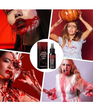 LearnLyrics Halloween Artificial Blood | Coagulated Blood Gel | 50 ml Artistic Makeup for Costumes and Accessories Vampire Zombie Cosplay Adults Costume Face - Buy Online on GoSupps.com