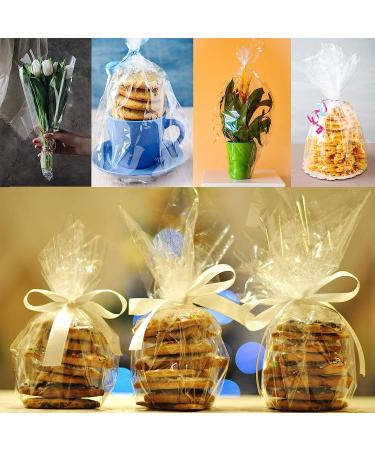 Morepack 16 in x 100 Ft Cellophane Wrap Roll - Clear Plastic Gift Basket Wrap - Buy Online on GoSupps.com