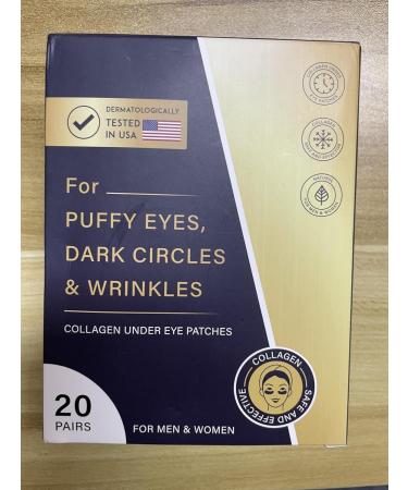 KARLOR 20 Pair Gold Eye Pads Anti Wrinkle Collagen Under Eye Mask Anti Dark Circles 24k Gold Eye Pads Anti Wrinkle Eye Mask Golden Eye Pads Moisturizing Under Eye Gel Eyepads Anti-Aging - Buy Online on GoSupps.com