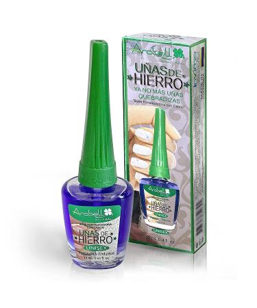 Arobell Nail Strengthener - 0.40 Fl Oz - Nail Hardener for Damaged, Brittle, Thin Nails - Clear Polish for Growth & Protection - Buy Online on GoSupps.com