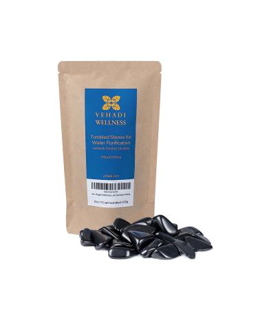 Shungite Tumbled Stones for Water Purification 250g (0.55 lbs) Crystal Water Bottle Healing Healing Crystal Infused Water Authentic Shungite Nuggets for Water Cleansing and Filtering 250g Tumbled Shungite