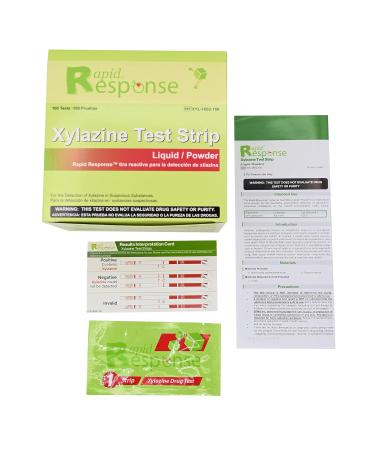 Rapid Response Xylazine Test Strips - Liquid/Powder (100 strips/box) - Buy Online on GoSupps.com
