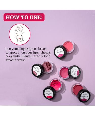 Everyday Lip Cheek & Eye Tint Balm - Rosy Rush | Long Lasting Vegan Lip Tint with Vitamin E Oil | 0.2 FL Oz - Buy Online on GoSupps.com