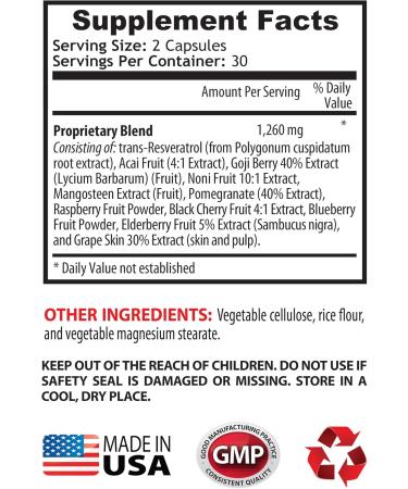 Resveratrol Supreme 1200mg Maximum Strength Plus 1200 Red Wine Supplements resveratrol Supplement red Wine resveratrol antioxidant red Wine Extract with resveratrol red Wine Grape Seed 2 Bottles - Buy Online on GoSupps.com